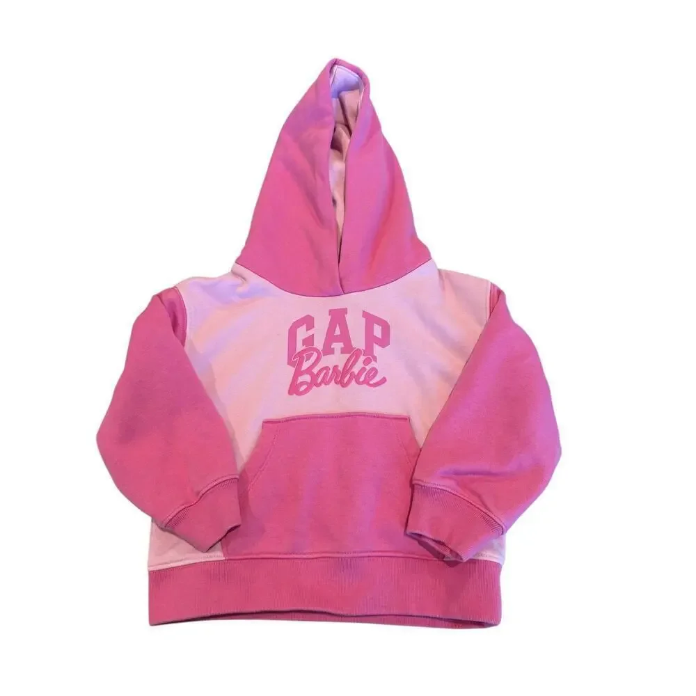 Gap × Barbie™ Toddler Phlox Pink Arch Logo Hoodie Size 3Y